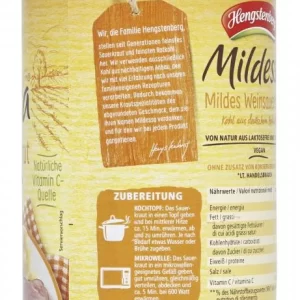 Hengstenberg Mildessa Weinsauerkraut Mild 8