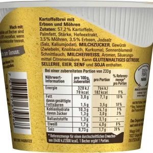 Maggi 5 Minuten Terrine Kartoffelbrei Mit Erbsen & Möhren 13