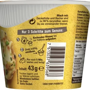 Maggi 5 Minuten Terrine Kartoffelbrei Mit Erbsen & Möhren 15