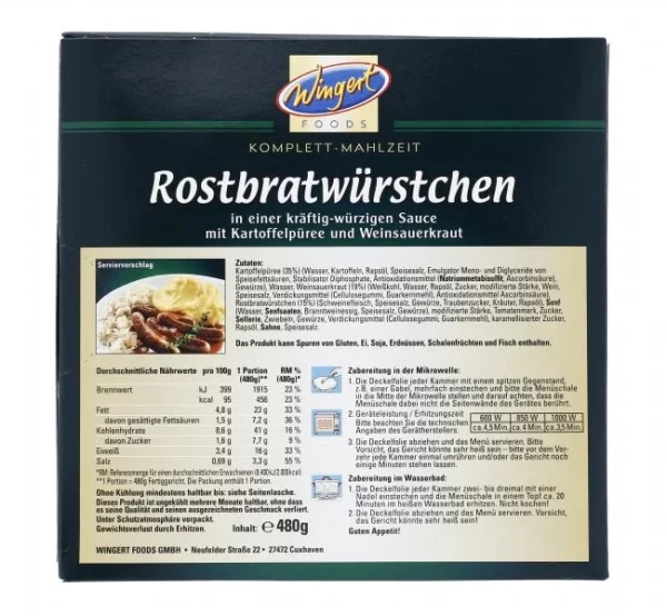 Wingert Foods Rostbratwürstchen 3