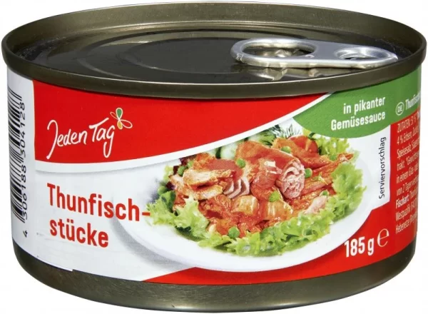Jeden Tag Thunfisch-Stücke In Pikanter Gemüsesauce 1