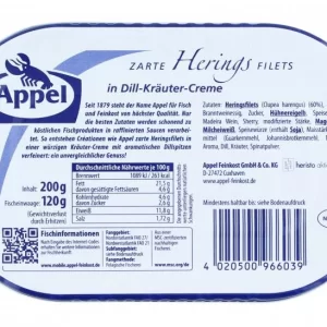 Appel Heringsfilets In Dill-Kräuter-Creme 6