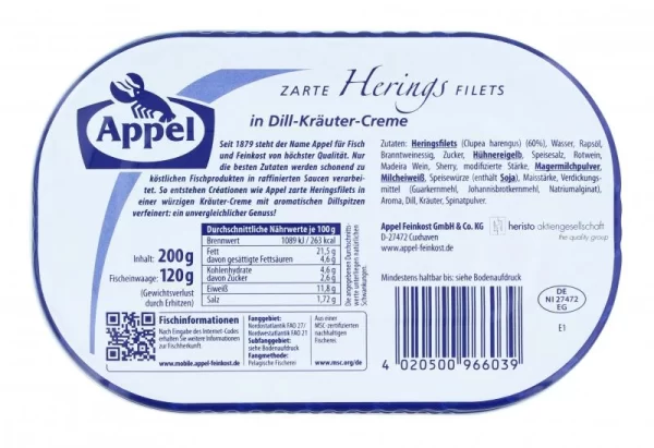 Appel Heringsfilets In Dill-Kräuter-Creme 3