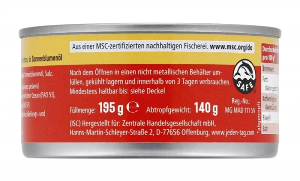 Jeden Tag Thunfischfilets In Öl 4