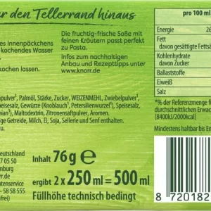 Knorr Tomaten Soße 8