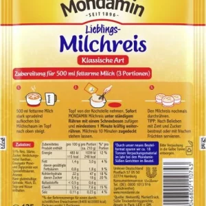 Mondamin Lieblings-Milchreis Klassische Art 6
